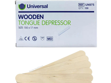 Wooden Tongue Depressors (Box of 100) Ref UN975