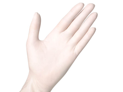 Powder Free Non-Sterile Latex Examination Gloves White Large x100