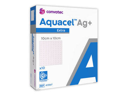 Aquacel AG+ Extra Dressing 10cm(H) x 10cm(W) x10