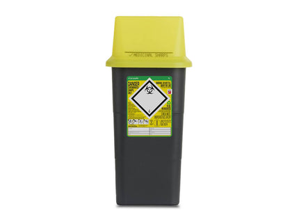 Sharpsafe 7L Grey UK Yellow Lid