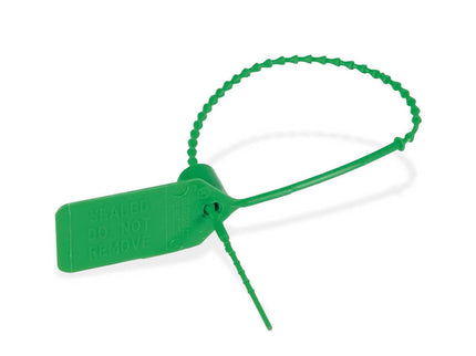 PULL TIE ADJUSTABLE SEALS GREEN x 10