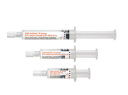 BD PosiFlush Saline Syringe 10ml 10ml x30