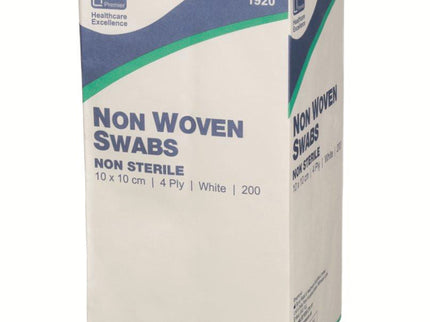 Non-Woven Swab Non-Sterile 4 Ply 10cm x 10cm x200