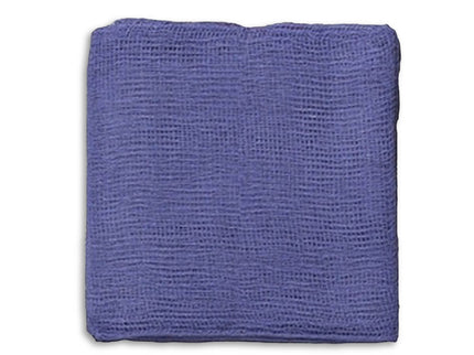GAUZE SWABS 12PLY(X5) BP 10CMSQ BLUE X25