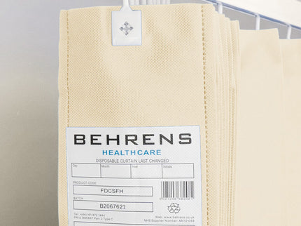 Disposable Curtain Cream Small Fixed Hook (750x200cm)