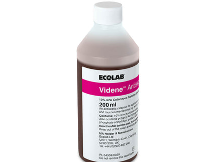 Videne Antiseptic Solution 200ml x1