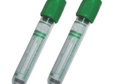 Vacutainer Tube Lithium Heparin 6ml, Green - x 100