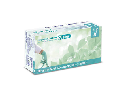 Sempercare Green Nitrile Gloves Medium x200