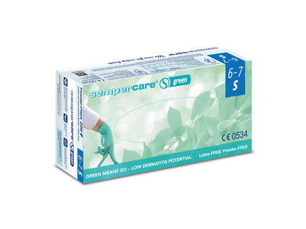 Sempercare Green Nitrile Gloves Small x200
