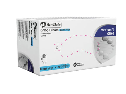 Latex-Free, Powder-Free, Non-Sterile Stretch Vinyl Examination Gloves Medium