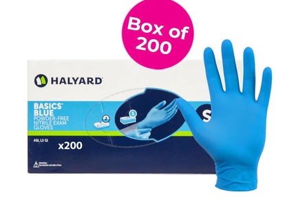 Basics Blue PF Extra Small Nitrile Gloves x200
