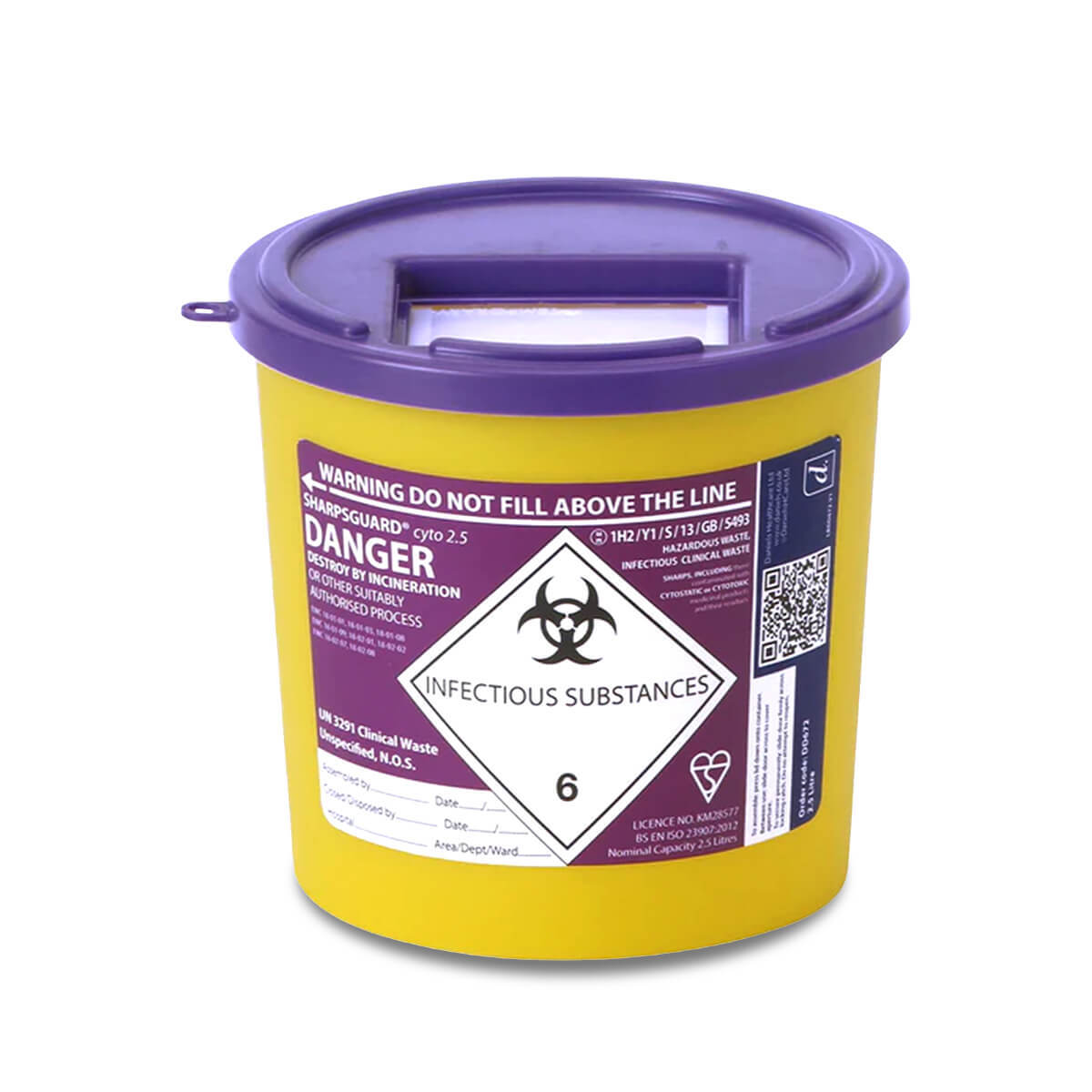 Sharpguard SHARPSGUARD® Purple 2.5 Litre – Budget Medical UK