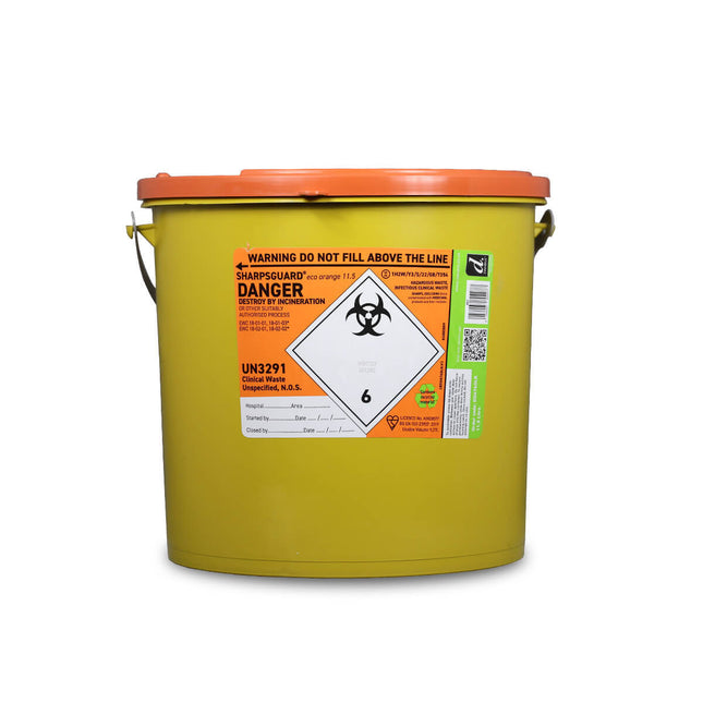Sharpsguard Bin Eco Orange 11.5L x1