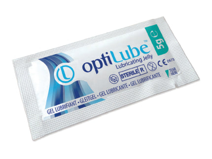 Optilube Sterile Lubricating Jelly Sachets Clear 5g x150