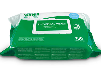Clinell Universal Heavy Duty Multipurpose Wipes 100 X 6