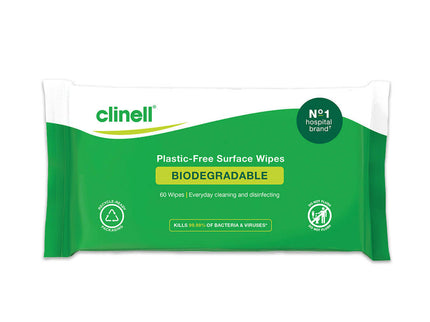 Clinell Biodegradable Surface Wipes x 60
