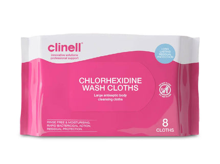 Chlorhexidine Wash Gloves x8