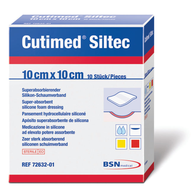 Cutimed Siltec 10cm x 10cm x10