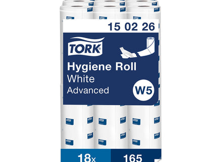 Tork W5 Hygiene Wiper Roll 2ply White 56m x18
