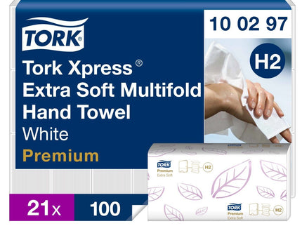 Tork Xpress Extra Soft Multifold H2 Hand Towel White x2100