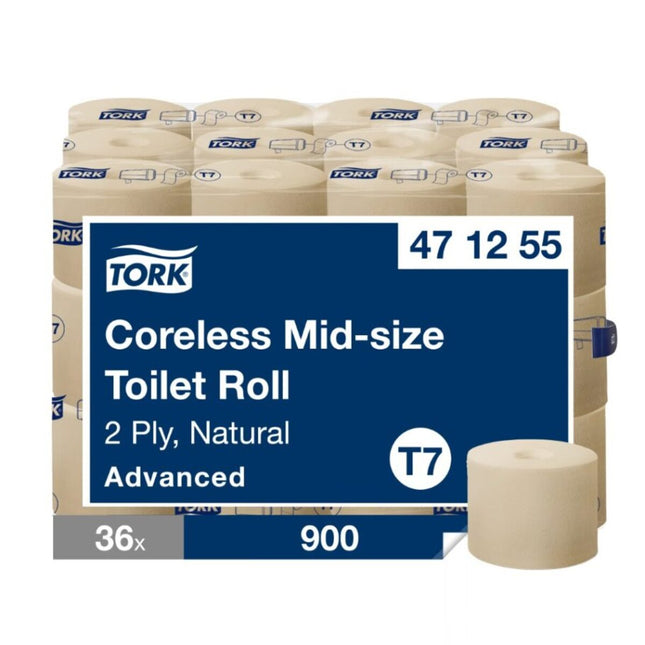 Tork Natural Coreless Mid-Size Toilet Roll