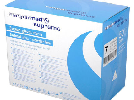 Sempermed Supreme Latex Surgeons Gloves White 8 x50