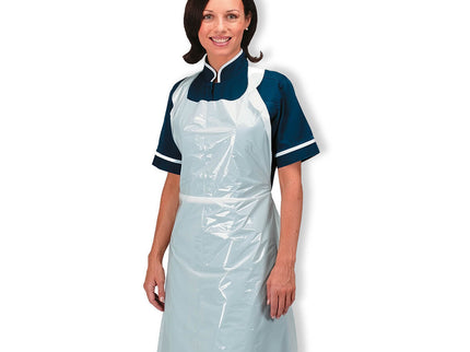 Apron Polythene White 68.6 x 117 cm x1000