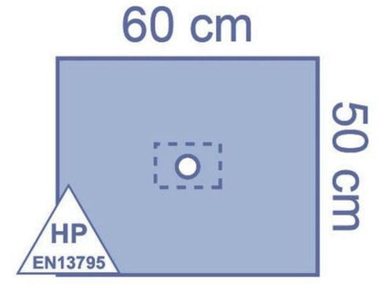SURGICAL DRAPES WITH APERTURE - 50X60CM X20