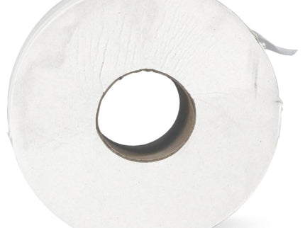 Essentials Mini Jumbo Toilet Roll Recycled 2ply White 160m x12