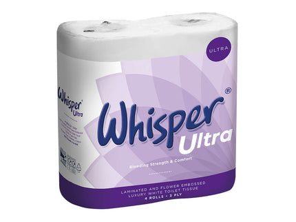Whisper 3 Ply Ultra Luxury Toilet Roll