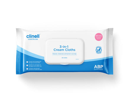 Contiplan 3-in-1 Continence Care Cloths x 25