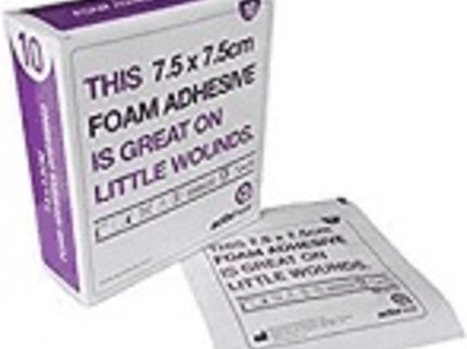 Activheal Foam Adhesive 7.5cm x 7.5cm x10