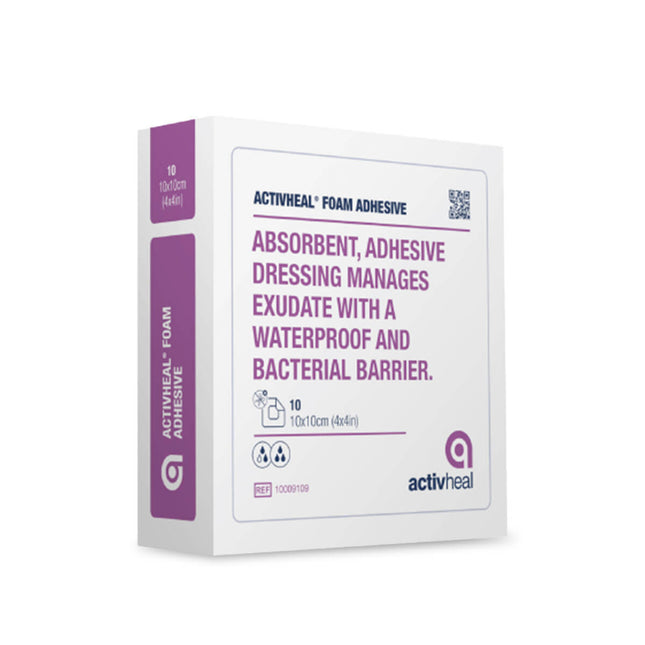 Activheal Foam Non-Adhesive 10cm x 10cm x10