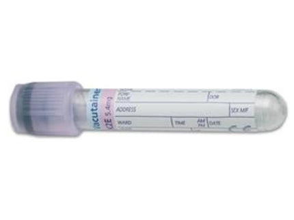 Vacutainer Tube EDTA (K2) 6ml, Pink - x 100