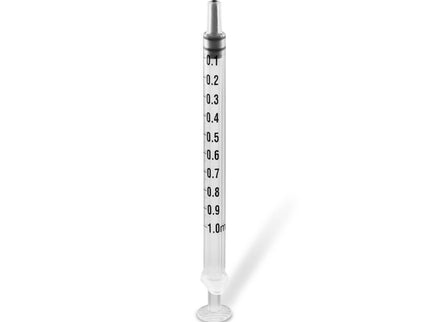 Unifine Hypodermic Syringe 1ml Luer Slip concentric Tip X 100