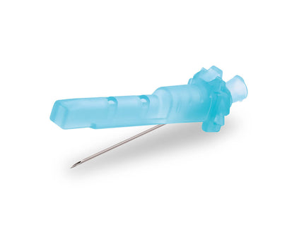 Unifine Safety Hypodermic Needles 23G 1.5" (38mm) Blue  X 100