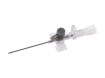 IV SAFETY CANNULA  (GREY) WITH WINGS (X1) 16G X 45MM