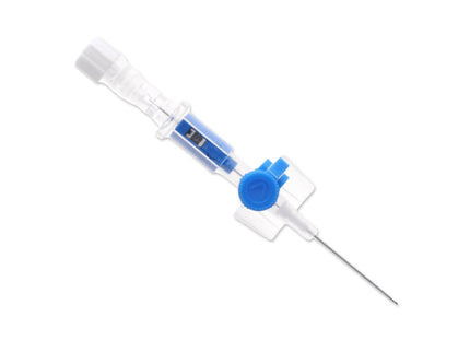 Biovalve Safety Cannula Green w/ Inj Port 18G