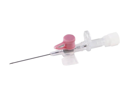 IV SAFETY CANNULA  (PINK) WITH WINGS X1 20G X 45MM