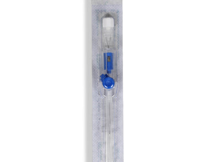 IV SAFETY CANNULA  (BLUE) WITH WINGS X1 22G X 45MM
