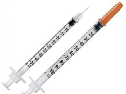Insulin Syringe and Needle 30g 0.5ml x100