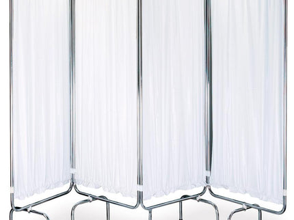 Doherty Plastic Ward Screen Curtain Set - White White