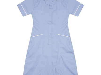 Nurses Dress Sky/White Trim uk 6