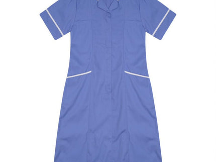 Nurses Dress Metro Blue/White Trim uk 6