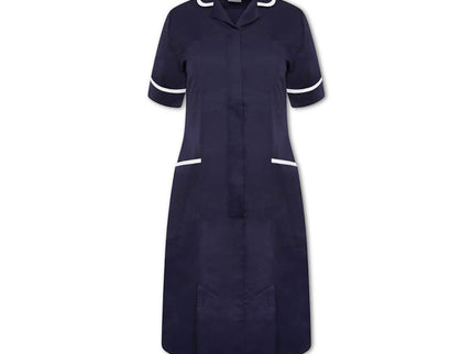 Nurses Dress Navy/White Trim UK 14