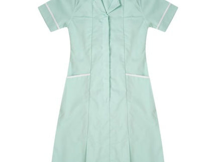 Nurses Dress Eau De Nil/White Trim uk 6