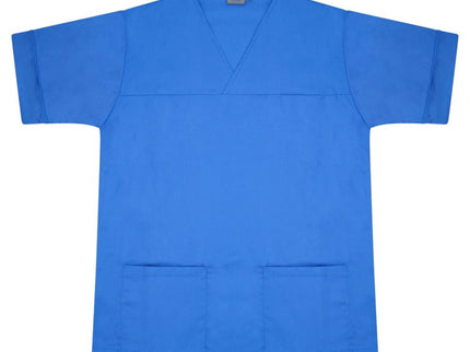 PLAIN SMART SCRUB TOP Hospital Blue L