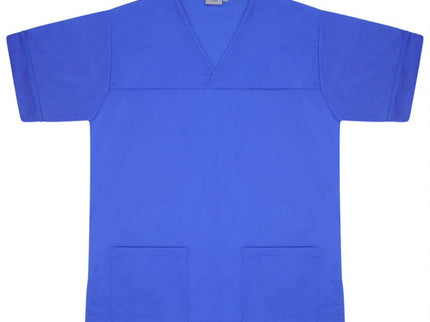 PLAIN SMART SCRUB TOP Royal M
