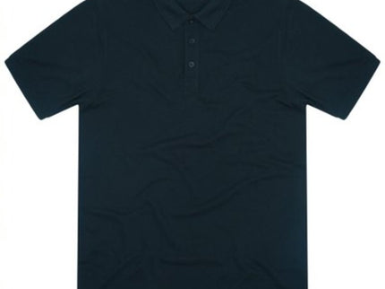 Mens Pique Polo Shirt Black xs