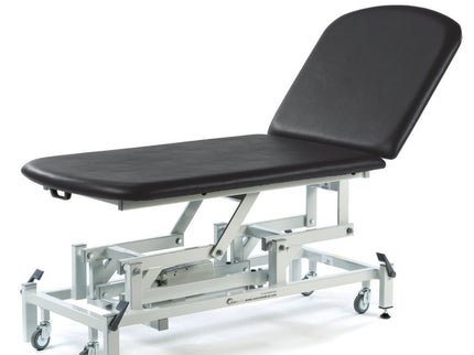 MEDICARE BARIATRIC 2 SECTION ELECTRIC COUCH - BLACK Black